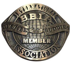 Buckle Buddies Belt Buckle BBIA Member International Collector Association